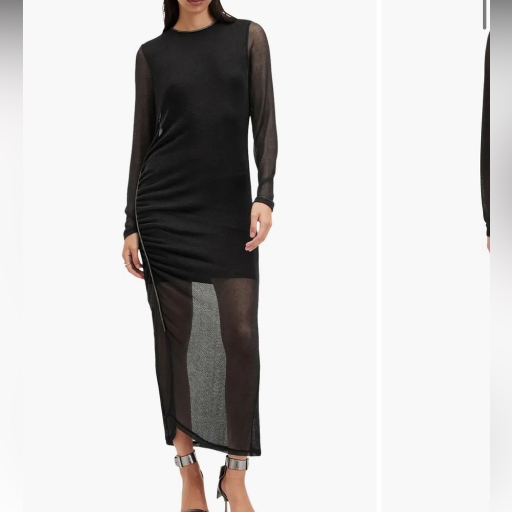 All Saints Nora Sparkle Long Sleeve Dress size 8 NWOT
